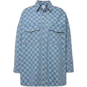 Studio Untold Tussenjas  blauw denim / lichtblauw