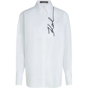 Karl Lagerfeld Blouse  zwart / wit