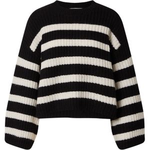 EDITED Trui 'Louise'  crème / zwart