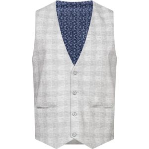 JEFF Gilet 'Leo'  grijs / lichtgrijs