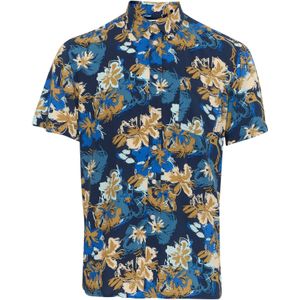 BLEND Overhemd 'BHATLE'  blauw / marine / lichtblauw / karamel