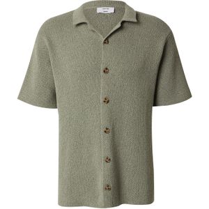 DAN FOX APPAREL Gebreid vest 'Gustav'  groen