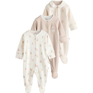 Next Rompertje/body  beige / wit