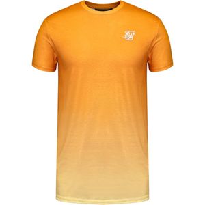 SikSilk Shirt  oranje / lichtoranje / wit