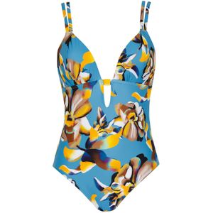 SUNFLAIR Badpak  azuur / curry / zwart / wit