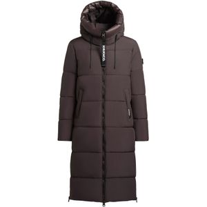 khujo Wintermantel 'Nalu'  donkerlila