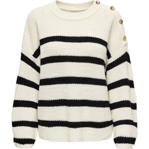 JDY Trui 'JDYJusty'  zwart / eierschaal