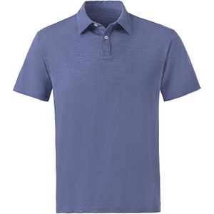 John Devin - Poloshirt - Blauw - Lichte Gestructureerde Katoenkwaliteit