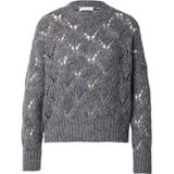 Rich & Royal - Ajour Sequince - Gebreide Trui - Stone Grey