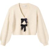 NAME IT Gebreid vest  zwart / wolwit