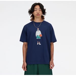 new balance Shirt  navy / gemengde kleuren