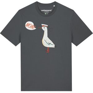 Watapparel Shirt  antraciet / rood / zwart / wit