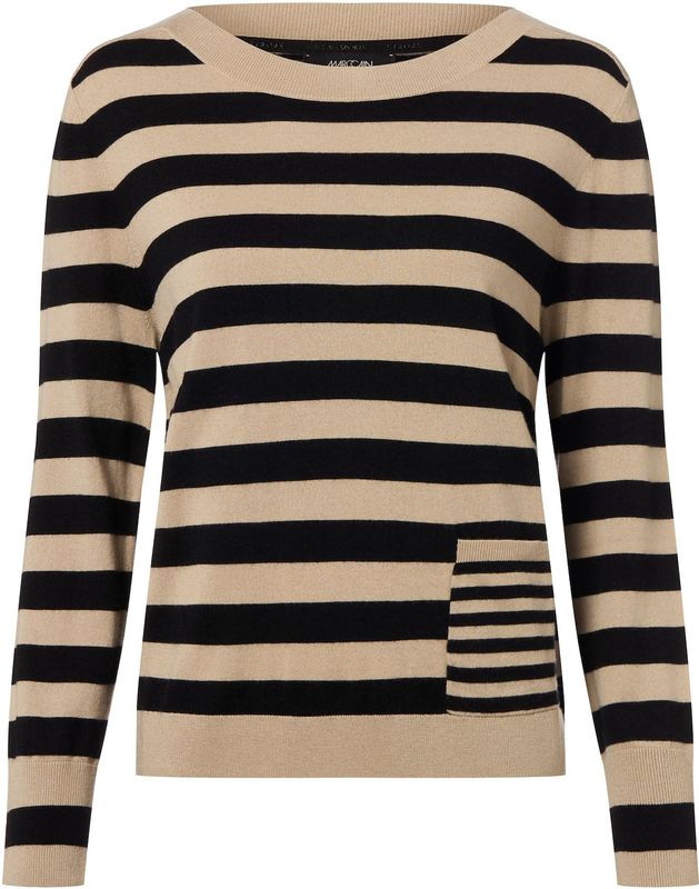 Marc Cain Trui  beige / zwart