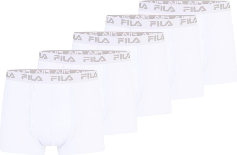 FILA - Boxershorts - Grijs/Wit - 5 Pack - Jersey