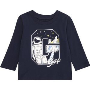 GAP Shirt  navy / pastelblauw / pasteelgeel / wit