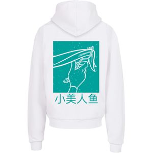 F4NT4STIC Sweatshirt 'Disney Arielle die Meerjungfrau Hair Stroke'  jade groen / wit