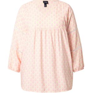 Ulla Popken Tuniek  pasteelgeel / rosa