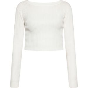 NAEMI Gebreid vest  wolwit