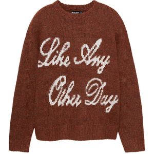 Pull&Bear Trui  bruin / wit