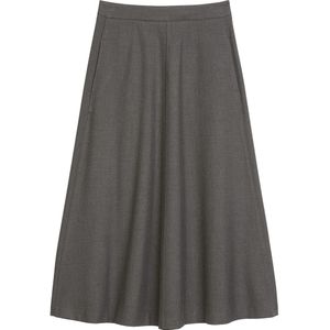 Marc O'Polo - A-lijn Rok - Grijs - Knielengte - Normale Pasvorm