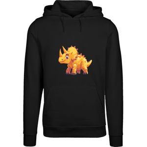 F4NT4STIC Sweatshirt 'Süßer Triceratops Dinosaurier'  lila / oranje / zwart / wit