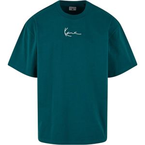 Karl Kani Shirt 'Essential'  donkergroen / wit