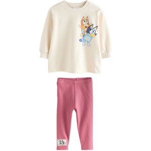 Next Set  ecru / lichtblauw / abrikoos / pitaja roze