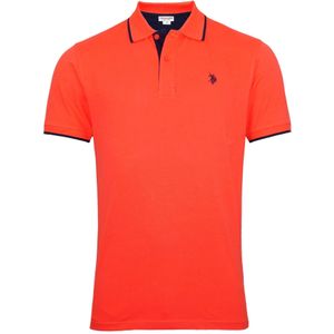 U.S. POLO ASSN. Shirt  nachtblauw / oranje
