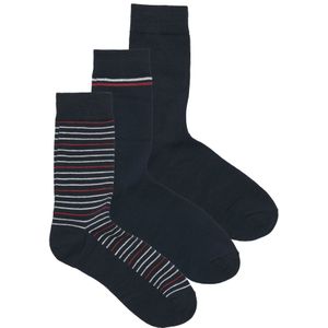 JACK & JONES Sokken  nachtblauw / donkerrood / wit