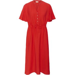 Cream Blousejurk 'Lori'  neonrood