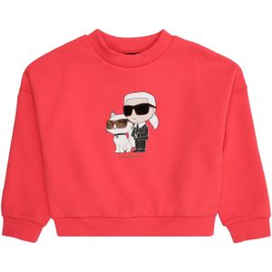 Karl Lagerfeld Sweatshirt  rosé / zwart / wit