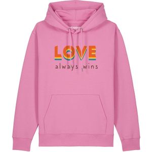 Watapparel Sweatshirt 'Love always wins'  gemengde kleuren / rosa