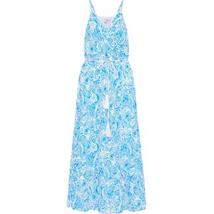 IZIA Zomerjurk  lichtblauw / wit