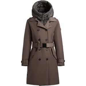 khujo Tussenmantel 'GORA'  chocoladebruin / donkergrijs