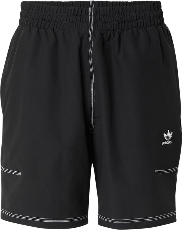 ADIDAS ORIGINALS Broek 'Essentials'  zwart / wit