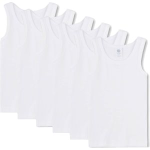 Sanetta - Onderhemd Set - 6 Stuks - Biologisch Katoen - Fijne Ribkwaliteit