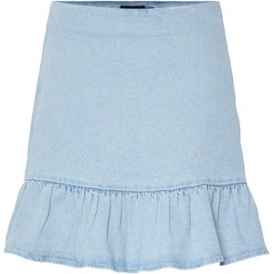 Pcmonica - Spijkerrok - Mid-waist - Peplumdetail