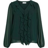 Vila - Ane - Blouse - V-hals - Lange Mouwen - Regular Fit