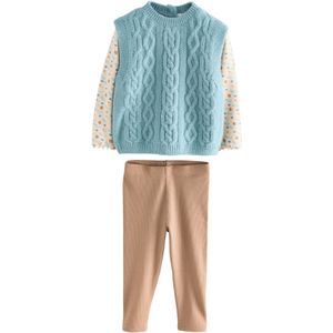 Next Set  lichtblauw / bruin