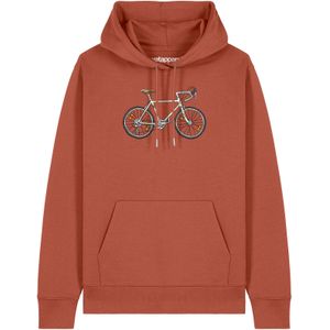Watapparel Sweatshirt 'Doodle Bike'  lichtbruin / grijs / oranje / zwart / wit