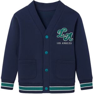 MINOTI Gebreid vest  donkerblauw / groen / wit