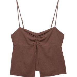 Pull&Bear Top  chocoladebruin