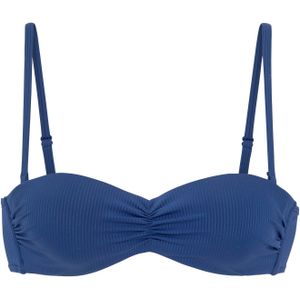 Look - Bandeau Bikini - Blauw - Gewatteerd met Beugel