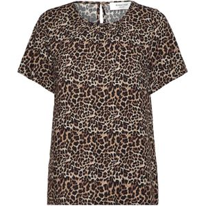 rosemunde Blouse 'Elif'  beige / bruin / zwart