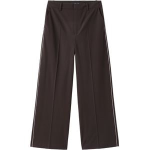 MANGO Bandplooibroek  chocoladebruin