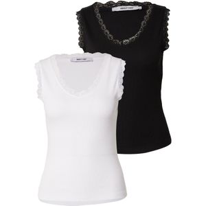 ABOUT YOU Top 'Reese'  zwart / wit