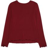 ONLY - Longsleeve - Wijnrood - Effen - Lange Mouw