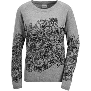 MADELEINE Trui  lichtgrijs / zwart