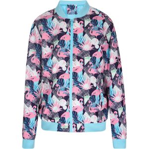 ALEKO Tussenjas  blauw / lichtgroen / pink / wit