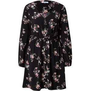 ABOUT YOU Jurk 'Dita'  grasgroen / lichtrood / zwart / natuurwit